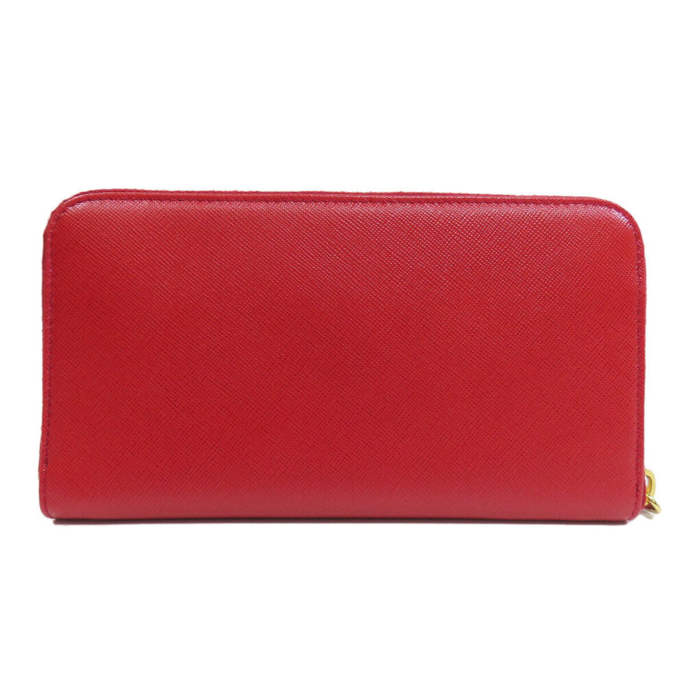 Prada Leather Long purse coin Wallet Saffiano